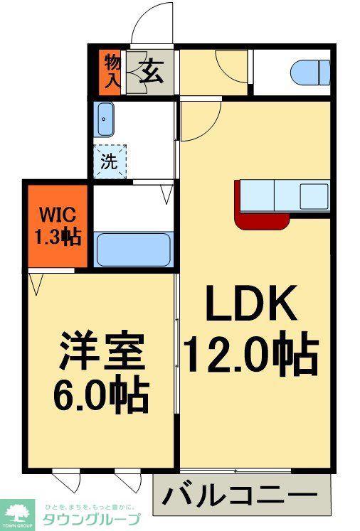 ヴェルドミール(1LDK/3階)の間取り写真