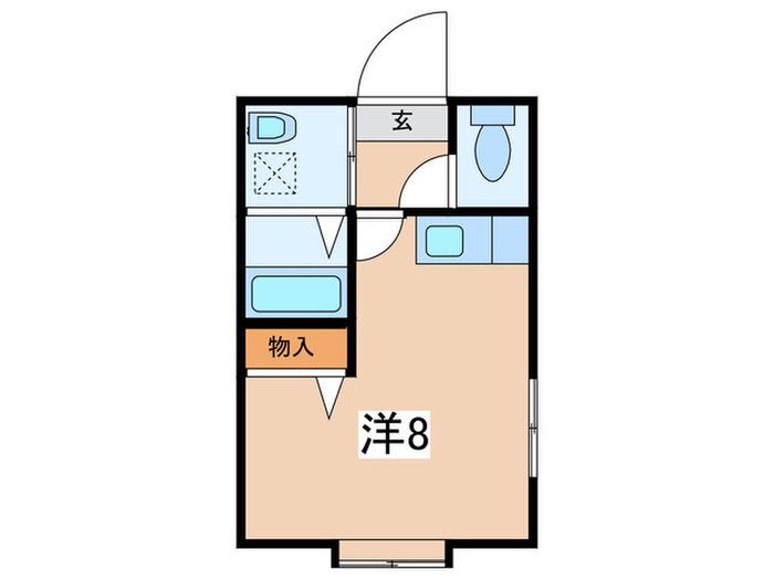 QUATRE IKEDA(ワンルーム/2階)の間取り写真
