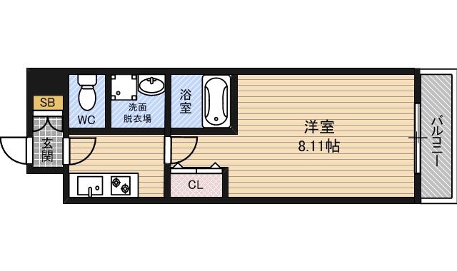MSPAIAZZO JOTO(1K/5階)の間取り写真