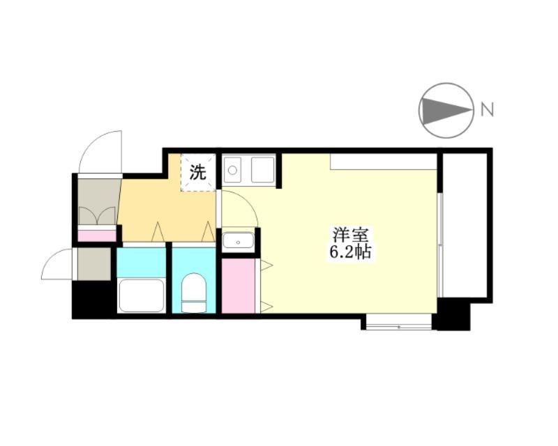 ドゥ オルゼフ 三軒茶屋(ワンルーム/2階)の間取り写真