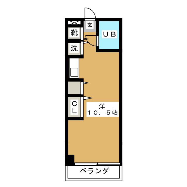 ドルフ町田(ワンルーム/2階)の間取り写真