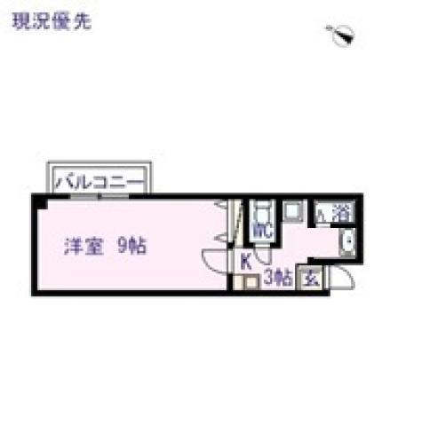 落合第3ビル(1K/2階)の間取り写真