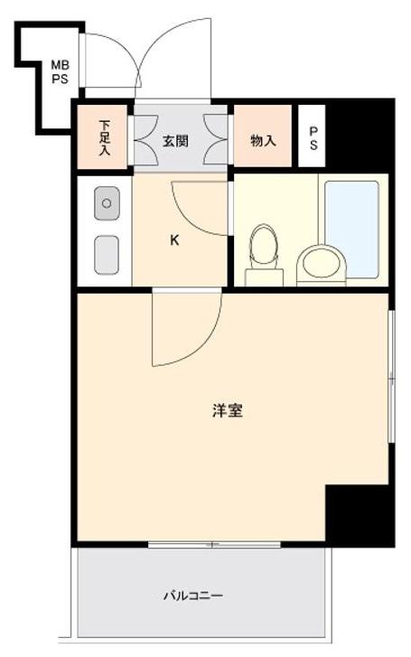 クリオ横浜平沼壱番館(1K/3階)の間取り写真