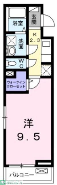 サンモールわかば(1K/3階)の間取り写真