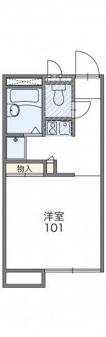 レオパレス城ノ内(1K/2階)の間取り写真