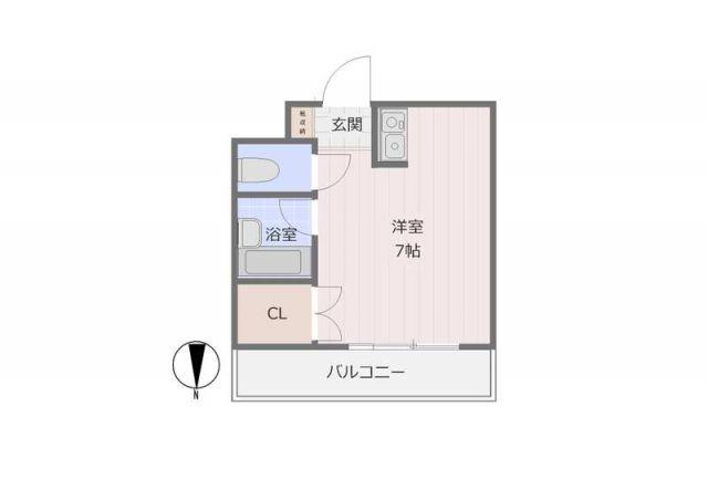 サン松香台(ワンルーム/1階)の間取り写真