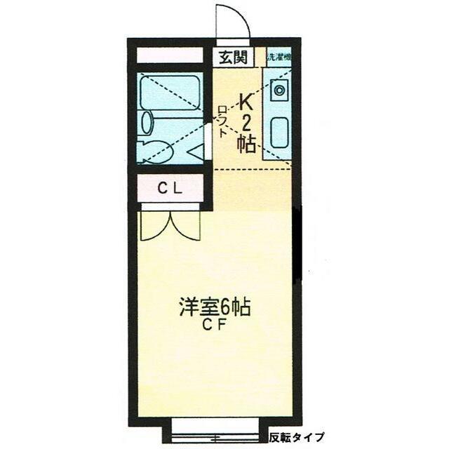アンシャンテ(1K/2階)の間取り写真