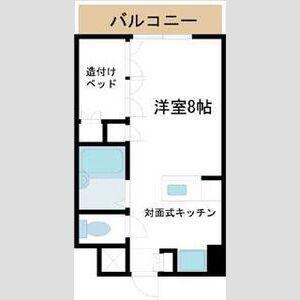 ロッキーコートナカヤ(ワンルーム/5階)の間取り写真