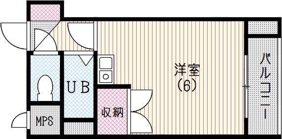 ロイヤル小石川(1K/1階)の間取り写真