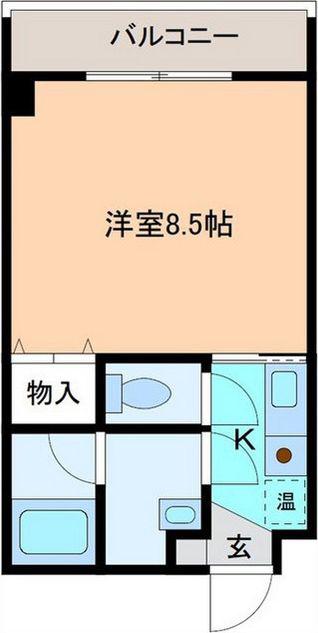 ラヴニール金沢駅西(1K/2階)の間取り写真