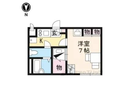 レオパレスサンシャインヒコネ(1K/2階)の間取り写真