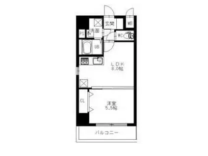 セリオンパレス(1LDK/3階)の間取り写真