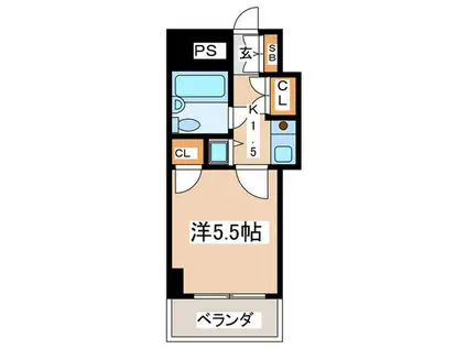 ウィンベルソロ保土ヶ谷第1(1K/2階)の間取り写真