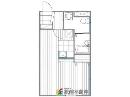 リノ・パラッツォ(1DK/1階)の間取り写真