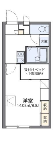 レオパレスエスポワール(1K/1階)の間取り写真