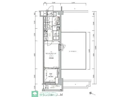 WEAVE BASE -ITABASHI HONCHO(1LDK/9階)の間取り写真
