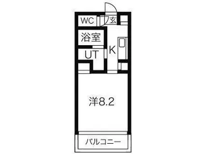 パックス御器所(1K/3階)の間取り写真