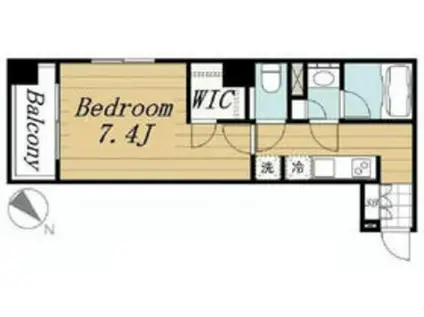 オーク高輪II(1K/3階)の間取り写真