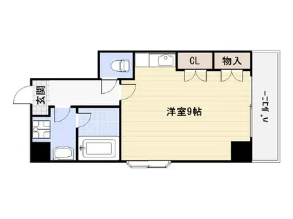 和光麻里布レジデンス弐番館(ワンルーム/3階)の間取り写真