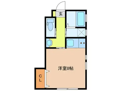 LIME HOUSE(ワンルーム/1階)の間取り写真