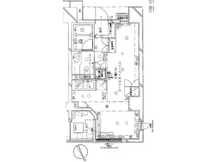 朝日上野マンション(ワンルーム/8階)の間取り写真