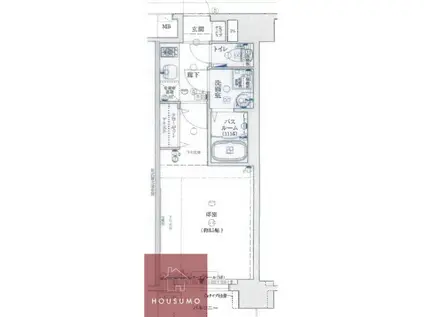 ジュネス新大阪レジデンス(1K/4階)の間取り写真