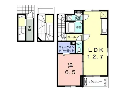 ベル・ショコラ(1LDK/3階)の間取り写真