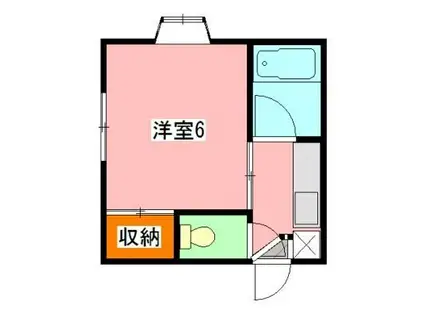 伊藤ビル(1K/3階)の間取り写真