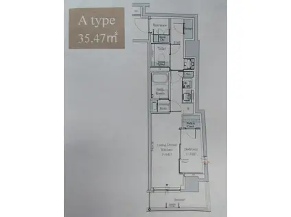 ワンルーフレジデンス中野(1LDK/3階)の間取り写真