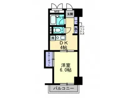 フェニックス八丁堀(1DK/8階)の間取り写真