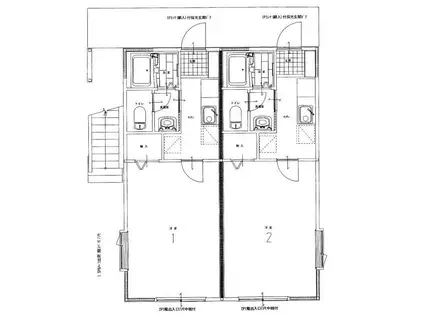 静岡鉄道静岡清水線 県総合運動場駅 徒歩15分 2階建 築21年(1K/1階)の間取り写真