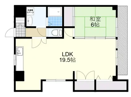 リベルテアミューザ(1LDK/8階)の間取り写真