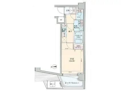 ロアール豪徳寺(1K/5階)の間取り写真