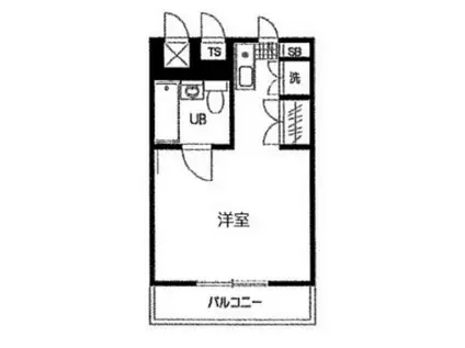 スカイコート赤羽(ワンルーム/4階)の間取り写真