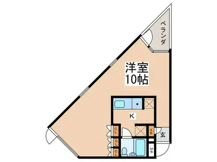 FRM.BLDG(1K/2階)の間取り写真