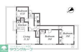 ユーコート東長崎(4LDK/3階)の間取り写真