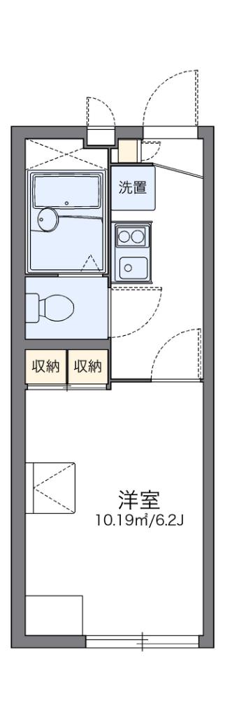レオパレスえにし(1K/2階)の間取り写真
