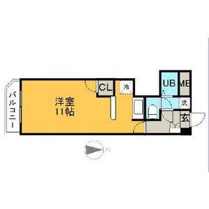 メイグレイス87(ワンルーム/2階)の間取り写真