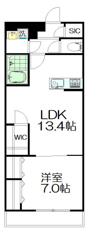 板橋4丁目計画(1LDK/1階)の間取り写真