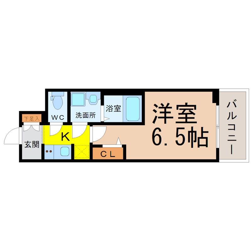 S-RESIDENCE上前津駅前(1K/4階)の間取り写真