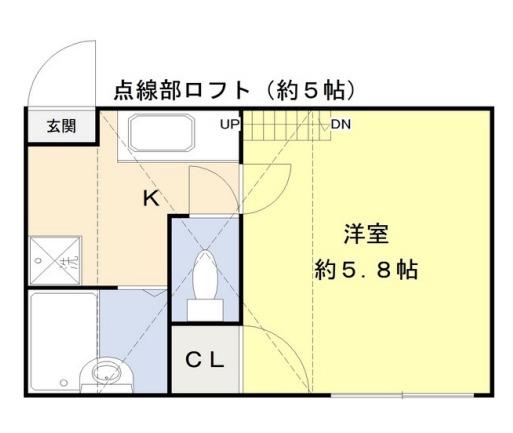 ブリリアントハイム(1K/1階)の間取り写真