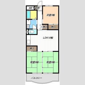 レジデンス光和II(3LDK/5階)の間取り写真