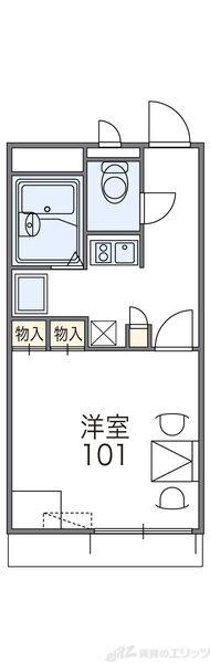 レオパレスマンゲシア(1K/2階)の間取り写真