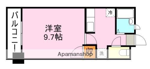 アンジェリックリリィコート(1K/4階)の間取り写真