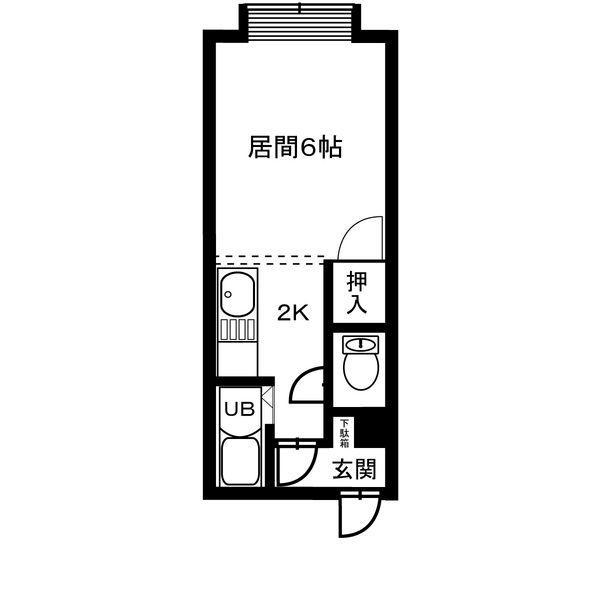 プラザイン南20条(1K/3階)の間取り写真