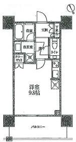 シティタワー新宿(ワンルーム/12階)の間取り写真