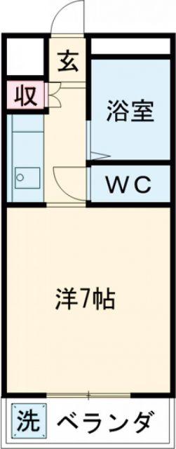 マイハウス小泉(1K/4階)の間取り写真