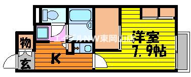 レオパレス大田東館(1K/2階)の間取り写真