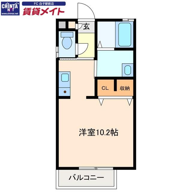 ST. CRADLE SERA(ワンルーム/2階)の間取り写真