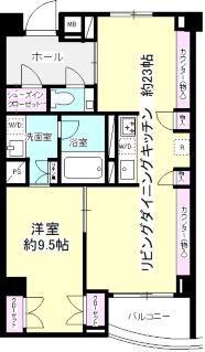 THE UPPER RESIDENCES 南青山(1LDK/1階)の間取り写真